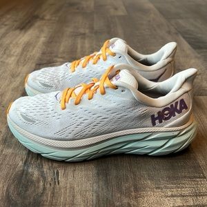COPY - Hoka Clifton 8 Running Shoes Women's 6 Wide Blanc De Blanc / White
